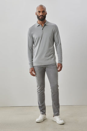 Polo honeycomb pour homme par Robert Barakett | Georgia RB01384 Gris Griffon | Machemise.ca, vêtements mode pour hommes