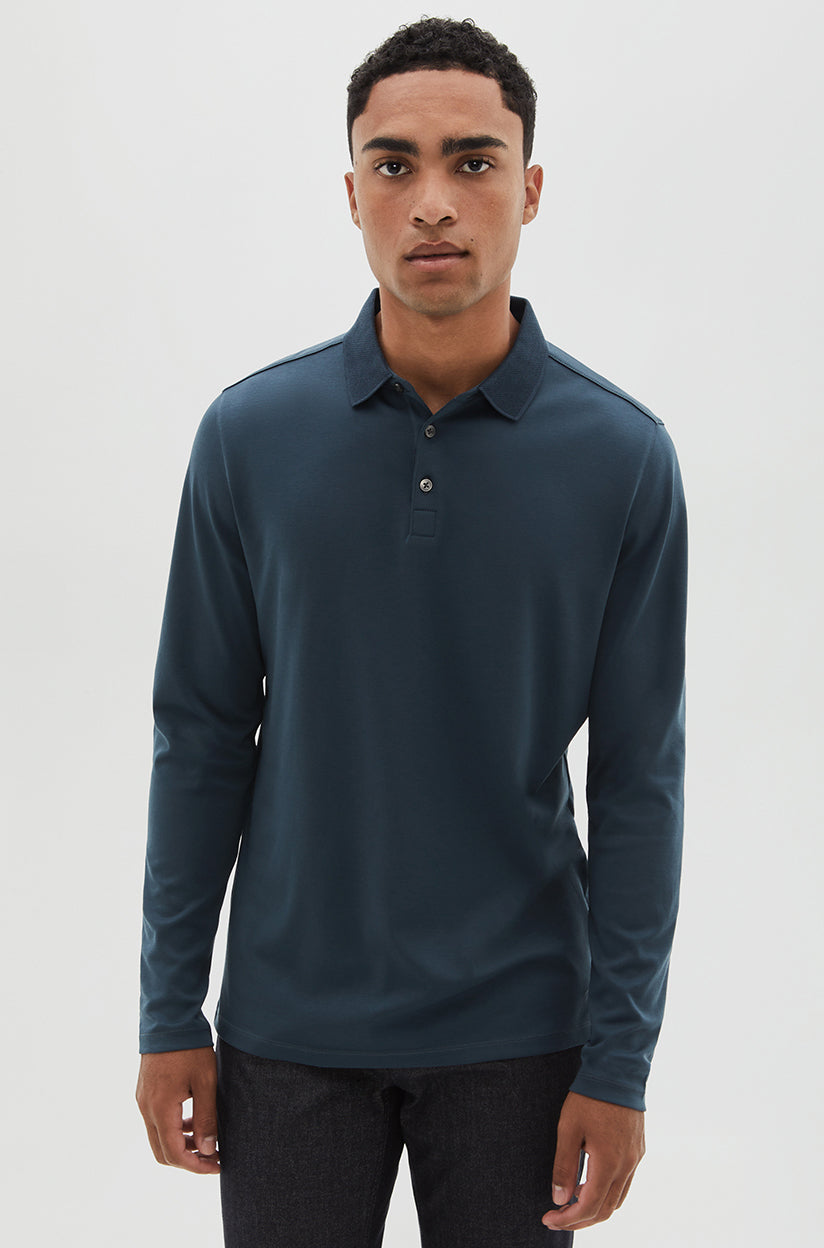 Polo pour homme par Robert Barakett  | Georgia RB01384 Night Teal | Machemise.ca, vêtements mode pour hommes // Men's polo shirt by Robert Barakett | Georgia RB01384 Night Teal | Machemise.ca, fashion clothing for men