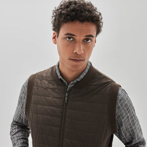 Veste sans manches pour homme par Robert Barakett | Renoir Polyfill RB32102 TAUPE | Machemise.ca, vêtements mode pour hommes