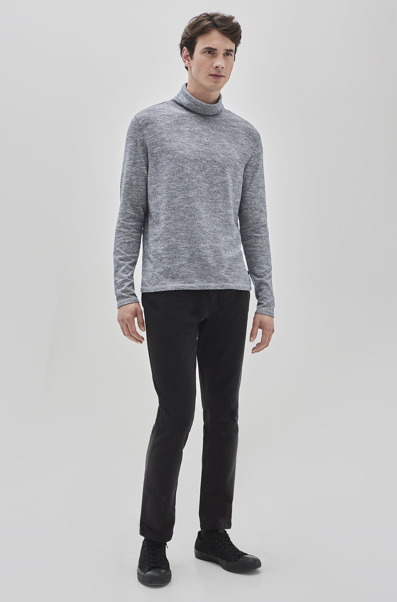 Chandail manches longues pour homme par Robert Barakett | Crestwood RB32223 NAVY | Machemise.ca, vêtements mode pour hommes