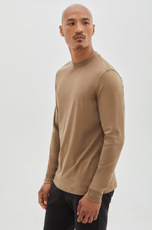 Chandail manches longues pour homme par Robert Barakett  | Georgia RB82247 Shitake | Machemise.ca, vêtements mode pour hommes // Men's L.S T-Shirt by Robert Barakett | Georgia RB82247 Shitake | Machemise.ca, fashion clothing for men