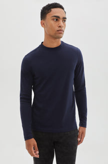 Chandail manches longues pour homme par Robert Barakett  | Georgia RB82247 Space Blue | Machemise.ca, vêtements mode pour hommes // Men's L.S T-Shirt by Robert Barakett | Georgia RB82247 Space Blue | Machemise.ca, fashion clothing for men