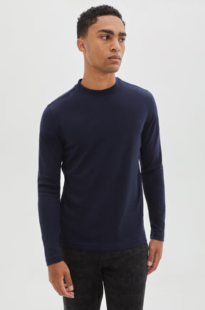 Chandail manches longues pour homme par Robert Barakett  | Georgia RB82247 Space Blue | Machemise.ca, vêtements mode pour hommes // Men's L.S T-Shirt by Robert Barakett | Georgia RB82247 Space Blue | Machemise.ca, fashion clothing for men