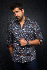 Chemise manches longues pour homme par Au Noir | SALVATORE Minuit/midnight | Machemise.ca, inventaire complet de la marque Au Noir